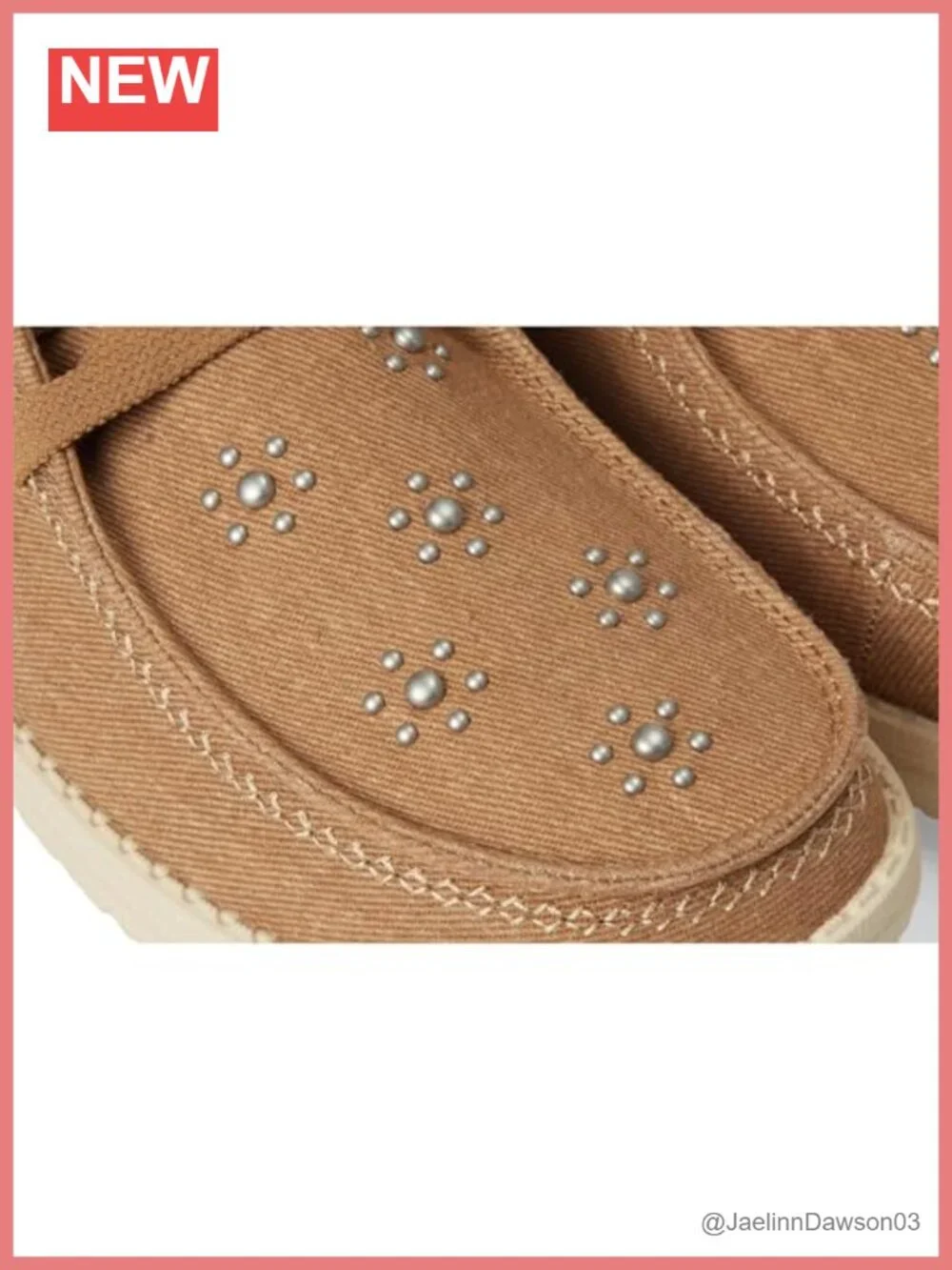 Women's Star Studded Slip-On Loafers with Cotton Lining